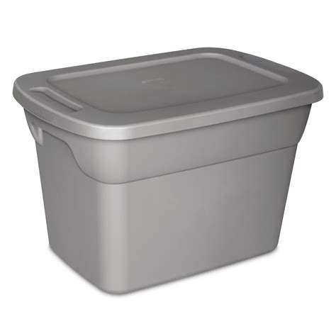 sterilite 10 gal 38l tote box steel|10 gal containers with lid.